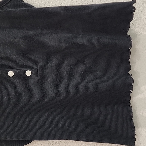 American Eagle Outfitters Black Ribbed Tank Top - Picture 2 of 6